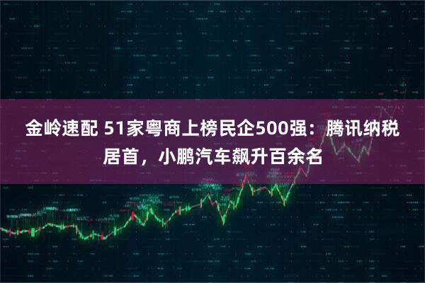 金岭速配 51家粤商上榜民企500强：腾讯纳税居首，小鹏汽车飙升百余名