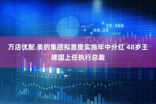 万店优配 美的集团拟首度实施年中分红 48岁王建国上任执行总裁